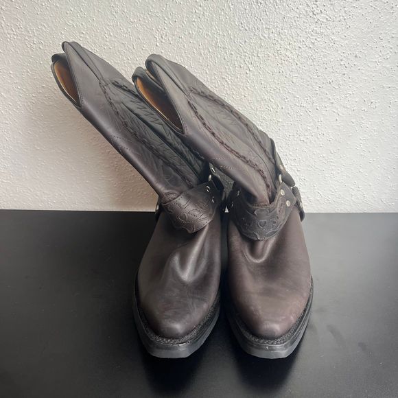 Grinders Leather Cowboy Western Boots Brown Mens Size 10.5 US / 44 EU - Picture 2 of 6